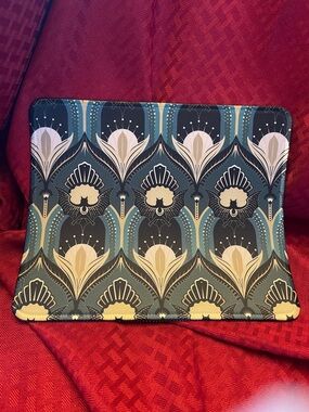 Patterned Blue and Cream Protective Mouse Pad